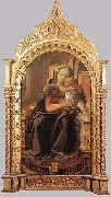 Fra Filippo Lippi Madonna and Child Enthroned oil on canvas